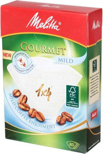 Фильтры для кофе Melitta Gourmet 1х4/80 White