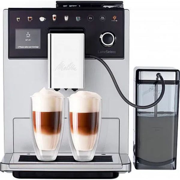 Кофемашина Melitta Caffeo F 630-201 LatteSelect серебристый