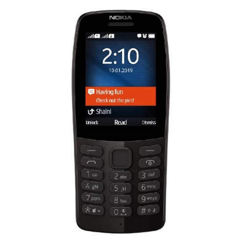 Сотовый телефон Nokia 210 черный 32 Мб