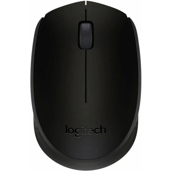 Мышь Logitech B170 оптическая, беспроводная, USB, черный [910-004659]