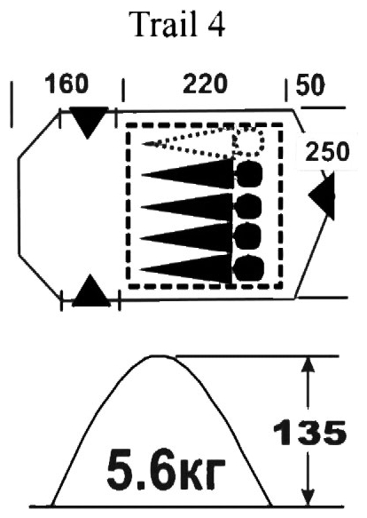 Палатка ALPIKA Trail 4