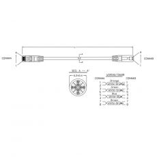 Патч-корд HyperLine PC-LPM-UTP-RJ45-RJ45-C6-3M-LSZH 3 м, серый