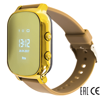 Умные часы Smart Baby Watch T58 золотой